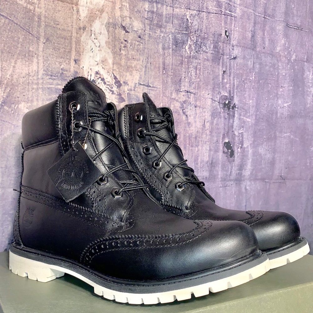 NEW TIMBERLAND WOMEN'S 6-INCH PREM BROGUE WP BOOTS - Picture 8 of 8